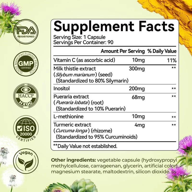 HAPPSTA™ Milk Thistle Liver Detox & Colon Cleanse