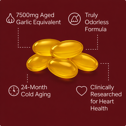 AGED GARLIC EXTRACT - 7500MG ODORLESS SOFTGELS