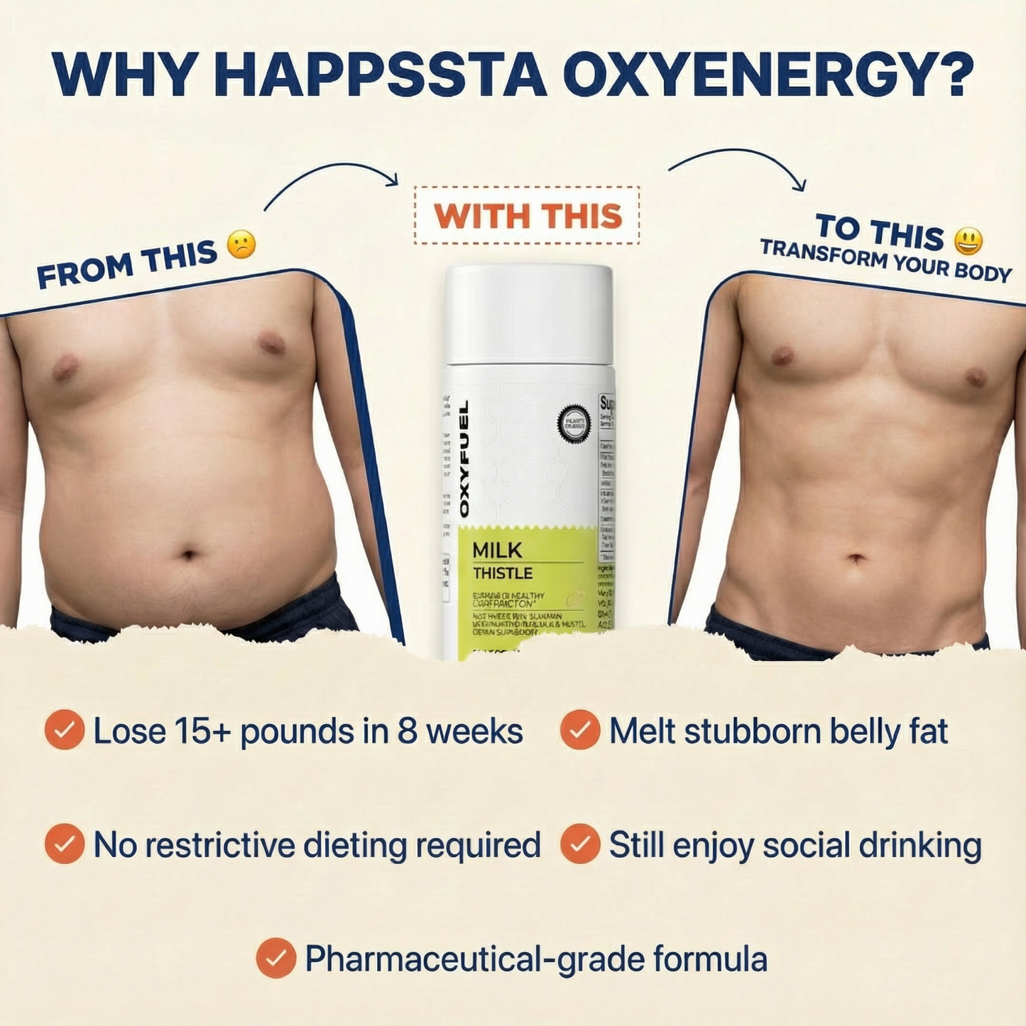 HAPPSTA™ Milk Thistle Liver Detox & Colon Cleanse