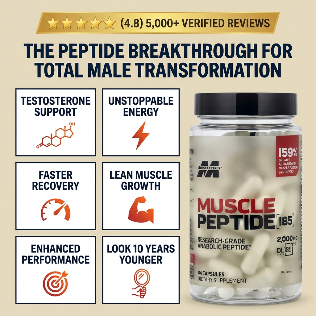 MUSCLE PEPTIDE 185 SUPPLEMENTS BUILD LEAN MUSCLE 3X FASTER. – HAPPSTA